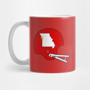 Kansas City Football Missouri Vintage Helmet Mug